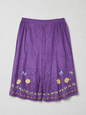 Purple Floral Harem Style Pants EUC 5XL
